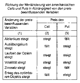 Optionspreisbildung