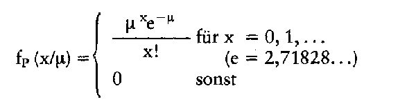 Poissonverteilung