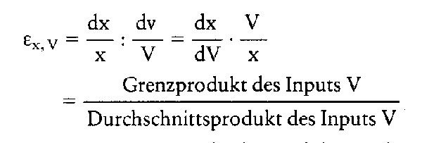 Produktionselastizität