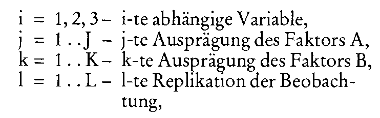 MANOVA (Multivariate Varianzanalyse)