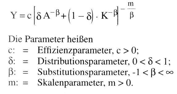 CES-Produktionsfunktion