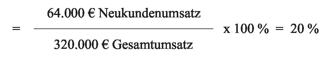 Außendienst-Neukundenanteil