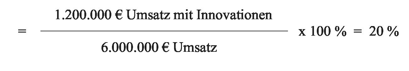 Innovationsquote, umsatzabhängige