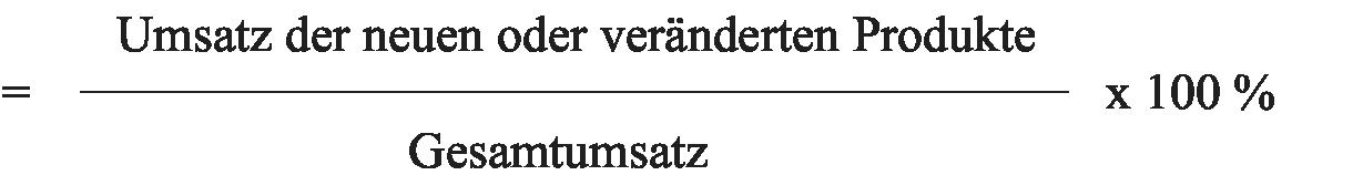 Innovationsquote, umsatzabhängige