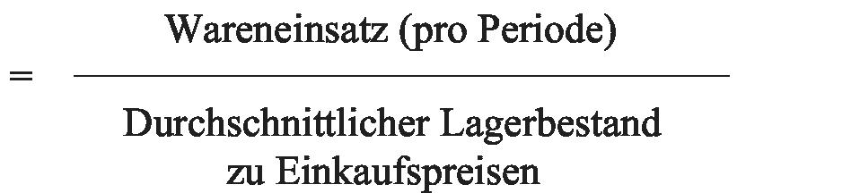 Lagerumschlagshäufigkeit