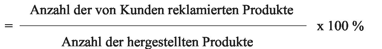 Produktreklamationsquote