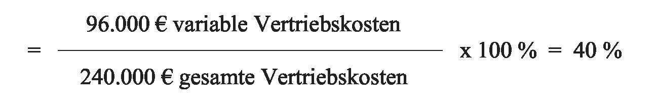 Vertriebskostenquote, variable