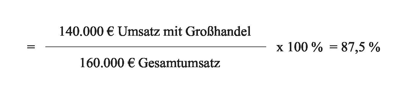 Vertriebswegquote, umsatzabhängige