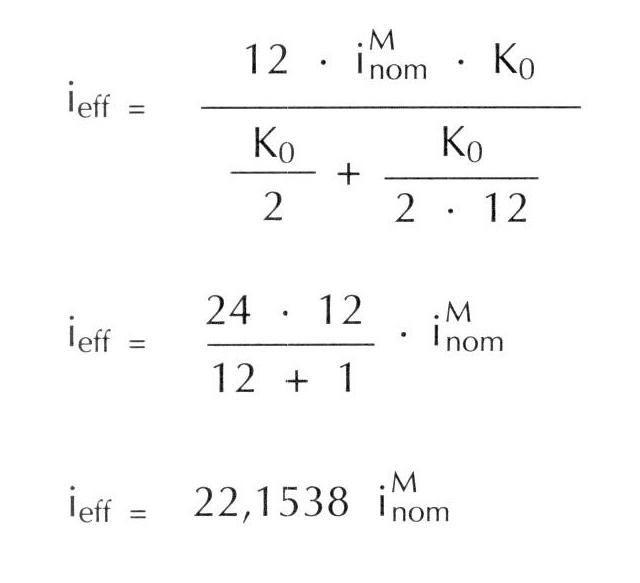 Effektivverzinsung