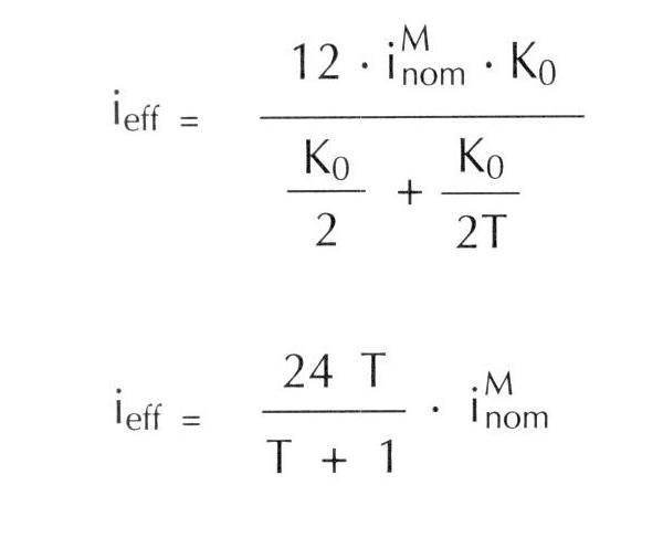 Effektivverzinsung