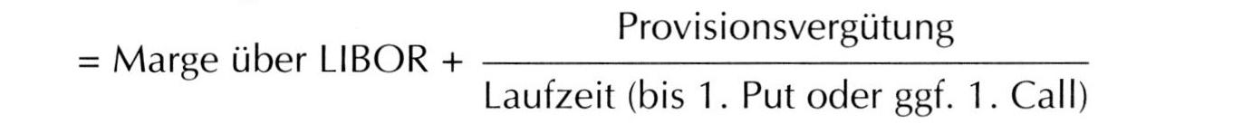 Straight line yield